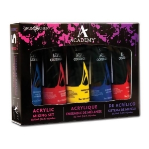 Chartpak Inc. Mixingset Academy Acrylic 75Ml 5 Color Mixing Set - All