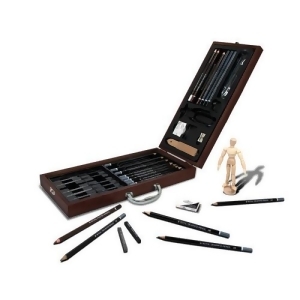 Royal Brush Rsetsket2020 Sketching Artist 40Pc Wood Case Set - All
