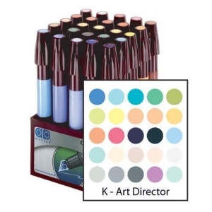 Chartpak Inc. K Ad Marker 25 Color Art Director Set - All