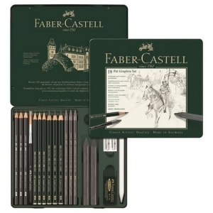 Faber-castell Usa 112973 Pitt Graphite Tin 19Pc Set - All