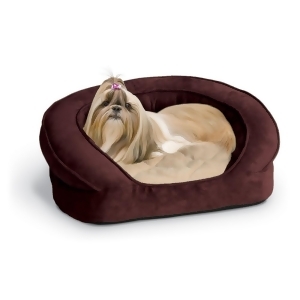 K H Pet Products 4417 Eggplant K H Pet Products Deluxe Ortho Bolster Sleeper Pet Bed Medium Eggplant 30 X 25 X 9 - All