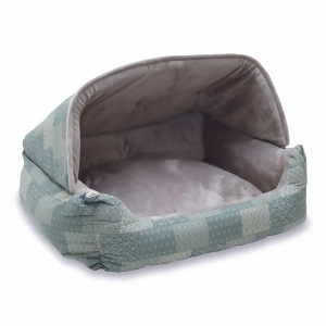 K H Pet Products 7610 Teal K H Pet Products Lounge Sleeper Hooded Pet Bed Teal 20 X 25 X 13 - All