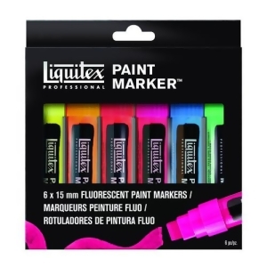 Liquitex / Colart 4690005 Liquitex Paint Marker Wide 15Mm Fluorescent 6 Set - All