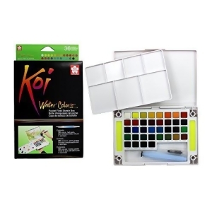 Sakura Of America Xncw36n Koi 36 Color Transparent Watercolor Pan Pocketbox - All