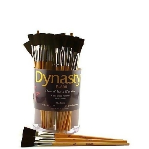 Fm Brush B300 Camel Hair 72 Assorted Flats Brush Tub - All