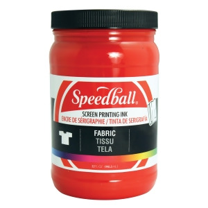 Speedball Art Products 4601 Fabric Screen Ink Red 32Oz - All