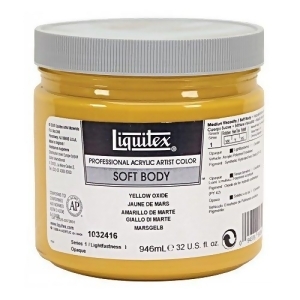 Liquitex / Colart 1032416 Soft Body Jar 32Oz Yellow Oxide - All