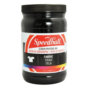 Speedball Art Products 4600 Fabric Screen Ink Black 32Oz - All
