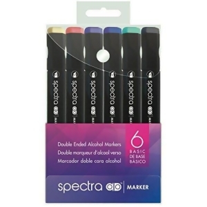 Chartpak Inc. Sbasic6ad Spectra Ad Markers 6 Pc Basic Set - All