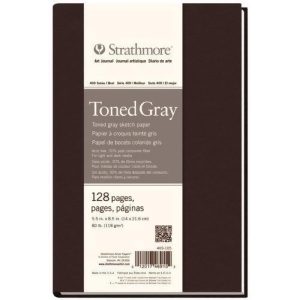 Strathmore / Pacon Papers 469108 Toned Gray Sketch Art Journal Hardbound 80Lb 128Sh 8.5 X 11 - All