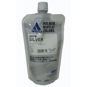 Holbein Artists Colors A674 Acryla Gesso Silver 300Ml - All