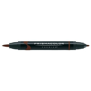 Sanford / Prismacolor 1773170 Prismacolor Brush/fine Tip Marker Dark Umber Pb61 - All