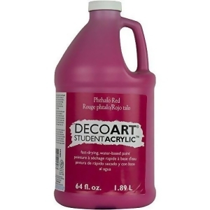 Deco Art Stu0367 Student Acrylic 1/2 Gallon Phthalo Red - All