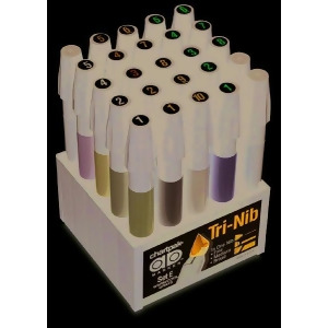 Chartpak Inc. E Ad Marker 25 Color Warm And Cool Gray Set - All