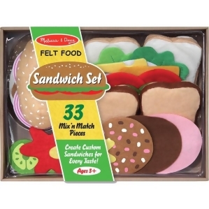 Melissa Doug 3954 Felt Food Sandwich Set Play - All