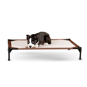 K H Pet Products 1655 Brown K H Pet Products Self-warming Pet Cot Large Brown 30 X 42 X 7 - All