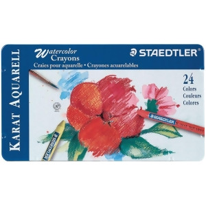Staedtler-mars Limited 223M24 Karat Aquarell Watercolor Crayon 24 Color Set - All