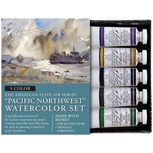 M.graham Co. 33Pnw M Graham Pacific Northwest 5 Color 15Ml Watercolor Set - All