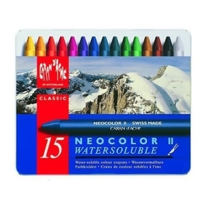 Caran Dache/creative Art 7500315 Caran Dache Neocolor Ii Pastel 15 Colour Metal Box Set - All