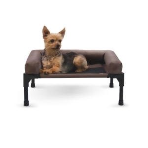 K H Pet Products 1640 Chocolate K H Pet Products Original Bolster Pet Cot Small Chocolate 17 X 22 X 7 - All
