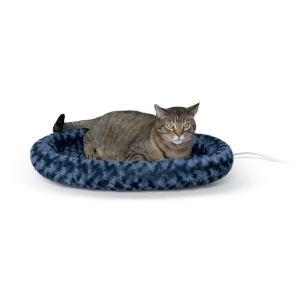 K H Pet Products 3635 Blue K H Pet Products Thermo-kitty Fashion Splash Bed Large Blue 16 X 22 X 2 - All