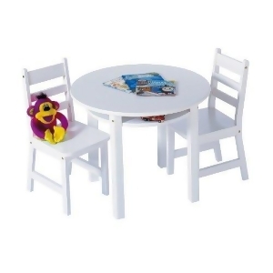 Lipper 524W Rnd Table Chair Set White - All
