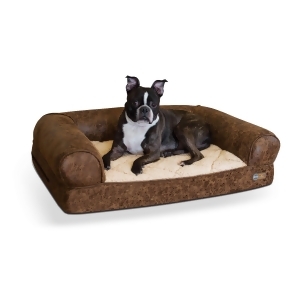 K H Pet Products 4257 Brown K H Pet Products Bomber Memory Dog Sofa Medium Brown 24 X 33 X 8.5 - All