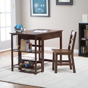 Lipper 584Wn Child Desk and Chair Walnut - All
