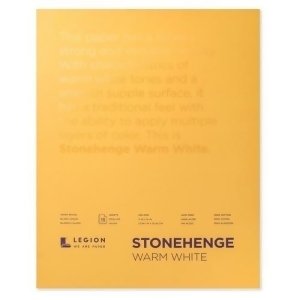 Legion Paper Stp250ww1114 Stonehenge Tapebound 11X14 Warm White 250 Gram 15 Sheet Pad - All