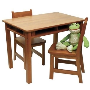 Lipper 534P Rect Table Chair Set Pecan - All