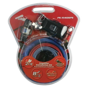 Audiopipe Pk-1540hps Audiopipe Complete 8 Gauge Amp kit with Line Out Converter - All