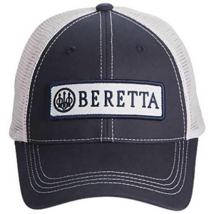 Beretta Bc062016600543 Beretta Cap Trucker W/patch Cotton Mesh Back Navy Blue - All