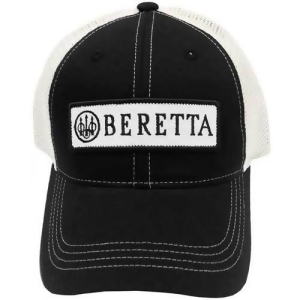 Beretta Bc062016600953 Beretta Cap Trucker W/patch Cotton Mesh Back Black - All
