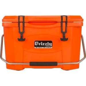 Grizzly Coolers 400513 Grizzly Coolers Grizzly G20 Orange/orange 20 Quart Cooler - All