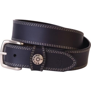 Browning Bbe10100942 Browning Leather Belt 42 Black W/shotshell Head On Loop - All