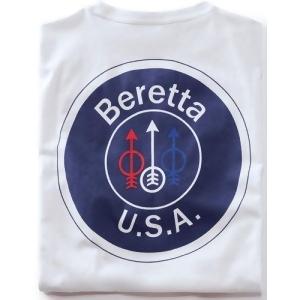 Beretta Ts252t14160100l Beretta T-shirt Usa Logo Large White - All