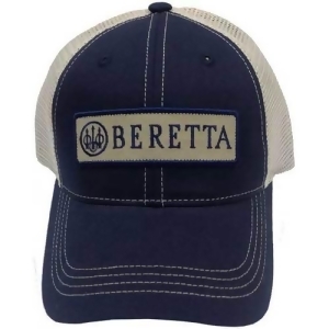 Beretta Bc062016600523 Beretta Cap Trucker W/patch Cotton Mesh Back Navy Blue - All