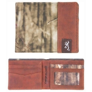 Browning Bgt1173 Browning Men's Bi-fold Leather Wallet Moinf Camo Trim - All