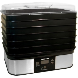 Weston Brands 750401W Weston 6 Tray Digital Food Dehydrator 500 Watt - All