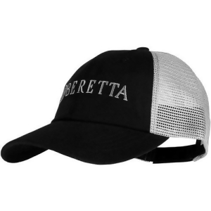 Beretta Bc072016600999 Beretta Cap Trucker W/offset Logo Cotton Mesh Back Blk/gray - All