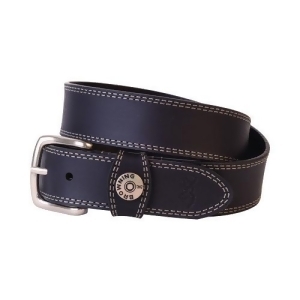Browning Bbe10100944 Browning Leather Belt 44 Black W/shotshell Head On Loop - All