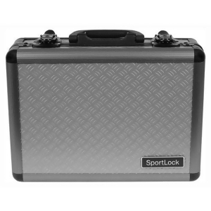 Sportlock 00400 Sportlock Alumalock Case Double Handgun Gray - All