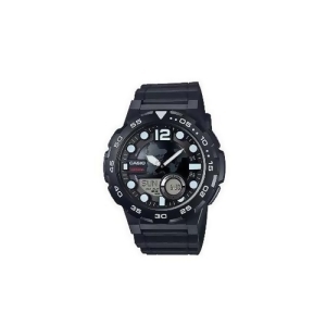 Casio Aeq100w-1bv Mens Black Ana Digi Watch - All