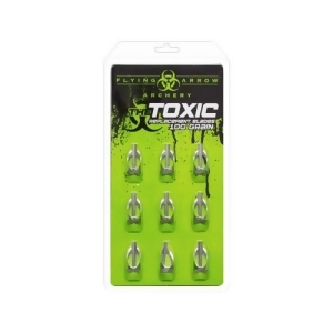 Flying Arrow Archery T9100 Flying Arrow Replacement Blade Toxic 100Gr 9/Pk - All