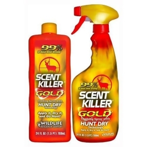 Wildlife Research 1259 Wrc Scent Elimination Spray Scent Killer Gold Combo 2-24Oz - All