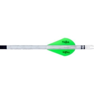 New Archery Products 60178 Nap Quickfletch W/2 Blazer Vanes White/green/green 6Pk - All