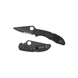 Spyderco C11psbbk Spyderco Delica4 Combo Blade Blk - All