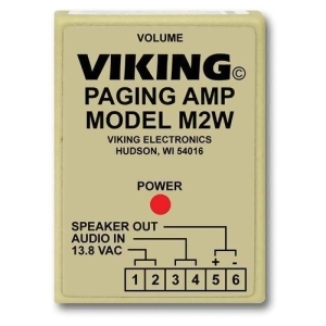 Viking M2w Paging Power Amp W/25ae Paging Horn Inc. - All