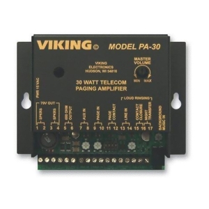 Viking Pa-30 Viking 30 Watt Telecom Paging Amp - All