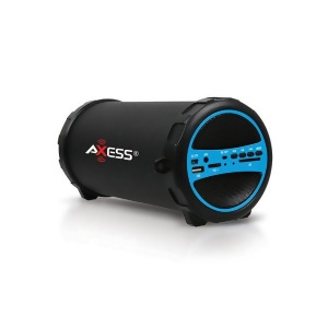 Axess Spbt1031bl Axess Portable Bluetooth IndoorOutdoor Blue with BuiltIn 3 Inch Sub - All